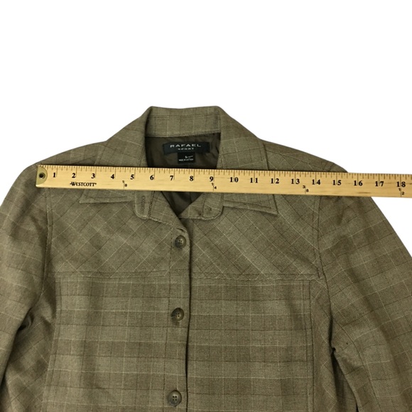 RAFAEL Sport Brown Plaid Jacket - Women’s Small - NWT - Picture 5 of 16
